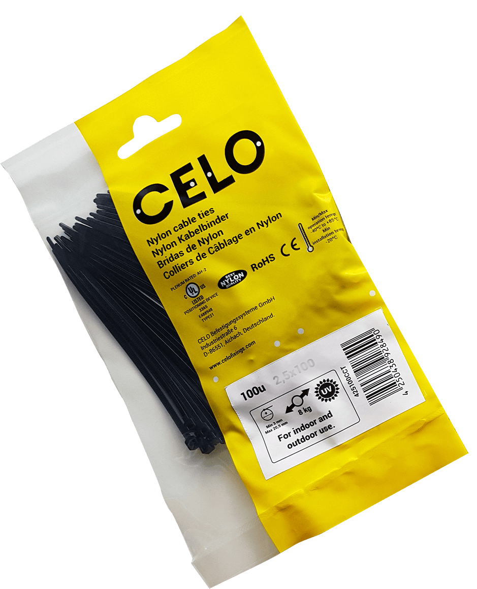 Pack of CELO nylon cable ties